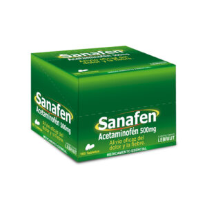 * SANAFEN 500G X 10 TAB (ACETAMINOFEN) (LEBRIUT)