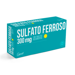 SULFATO FERROSO 300 MG X 10 TAB – BLISTER (LAPROFF)