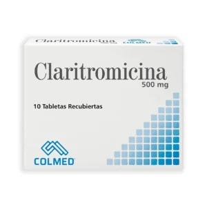 CLARITROMICINA 500MG X 10 TAB (COLMED) (TABLETAS)