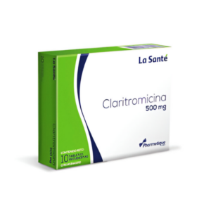 CLARITROMICINA 500MG X 10 TAB (LA SANTE)