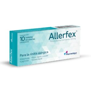 ALLERFEX 120MG X 10 TAB (FEXOFENADINA) (PHARMETIQUE)(TABLETAS)