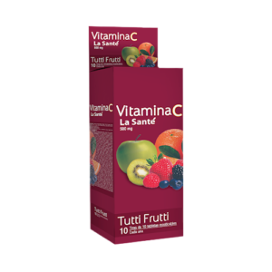 VITAMINA C 500MG X 10 TAB MASTIC TUTTI FRUTTI (LA SANTE)