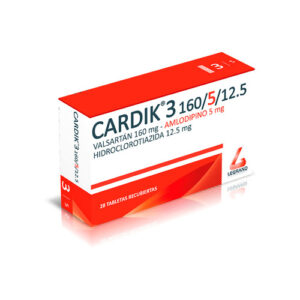 CARDIK 3 160MG/5MG/12.5MG (VALSAR/AMLO/HIDRO) (LEGRAND)