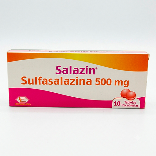 SALAZIN 500MG X 10 TAB (SULFASALAZINA)(LABQUIFAR)