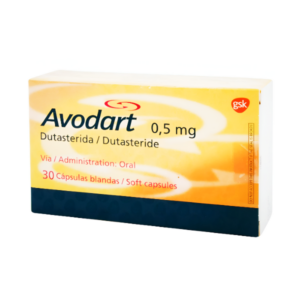 AVODART 0.5MG X 30 CAP (DUTASTERIDA)(GSK)(TABLETAS)