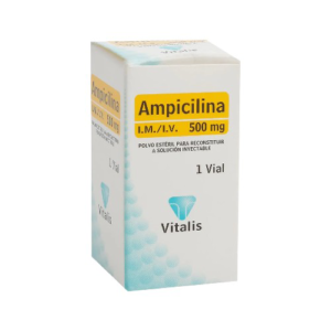 AMPICILINA 500 MG POLVO P/SOL IM/IV  AMP (VITALIS)