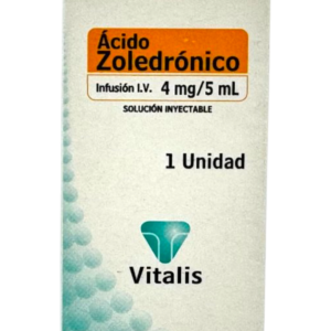 ACIDO ZOLENDRONICO 4 MG / 5 ML AMP IV (VITALIS)