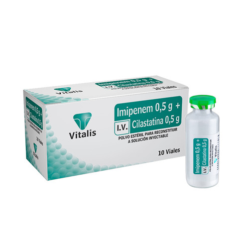 IMIPENEM 500MG + CILASTATINA 500MG AMP (VITALIS)
