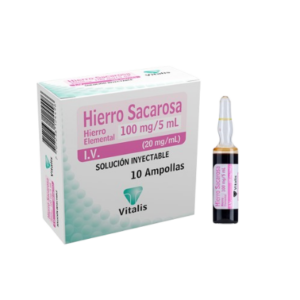 HIERRO ELEMENTAL 100MG/5ML I.V X 1 AMP VITALIS (AMPOLLAS)