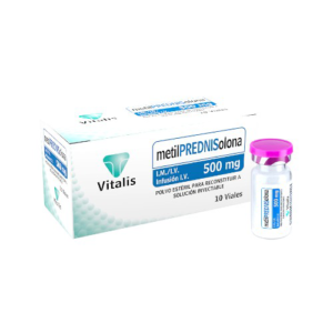 METILPREDNISOLONA 500MG AMP (VITALIS) (AMPOLLAS)