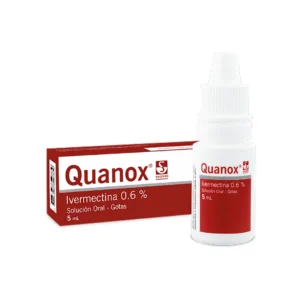 * QUANOX GOTAS 0.6% X 5ML (IVERMECTINA)(GOTAS) SIEGFRIED