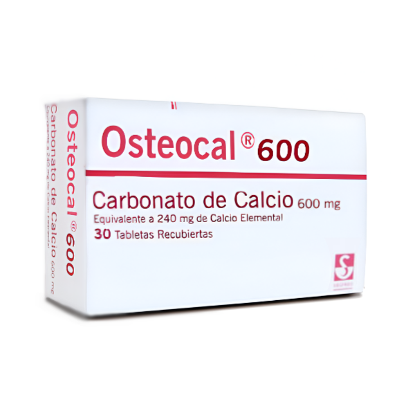 OSTEOCAL 600MG X 30 TABR (CARBONATO DE CALCIO) (SIGFRIED) (TABLETAS)