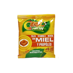COOL FRESH POLEN + VIT C + MIEL + MENTOL X 4 UND