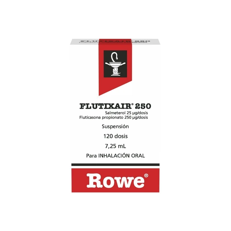 FLUTIXAIR 250 (SALMETEROL 25/FLUTICASONA 250) SUSP X 120 DOSIS INH (ROWE)