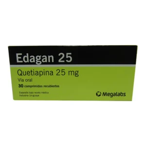 EDAGAN 25MG X 30 TAB (QUETIAPINA) (MEGALABS)