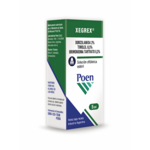XEGREX 2%-0.5%-0.2% SOL OFT X 5ML (DORZOLAMIDA-TIMOLOL-BRIMONIDINA) (POEN)