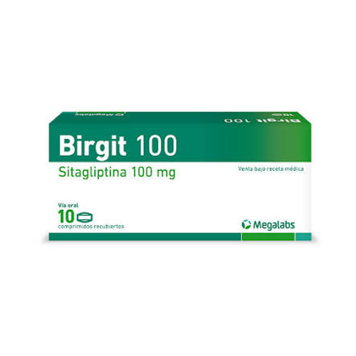 BIRGIT 100MG X 10 COMP (SITAGLIPTINA) (MEGALABS)