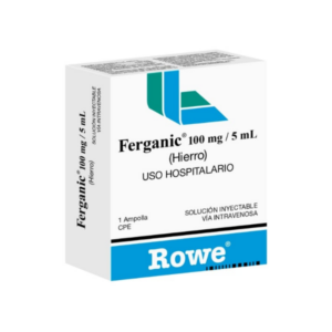 FERGANIC 100 MG / 5 ML X 1 AMP (HIERRO)(ROWE)