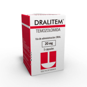 DRALITEM TEMOZOLOMIDA 20MG X 5 CAP ADIUM