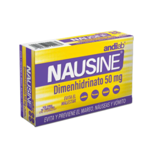 NAUSINE DIMENHIDRINATO 50MG X 10 TAB (ANDILAB)(TABLETAS)