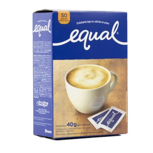 EQUAL ASPARTAMO EDULCORANTE X 50 SOBRES