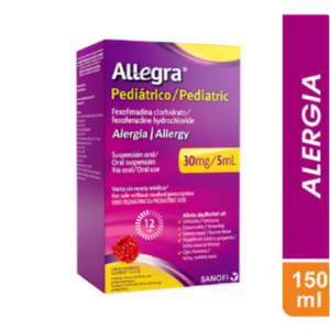 ALLEGRA 30MG/5ML JBE X 150ML (FEXOFENADINA) (SANOFI)(JARABES)