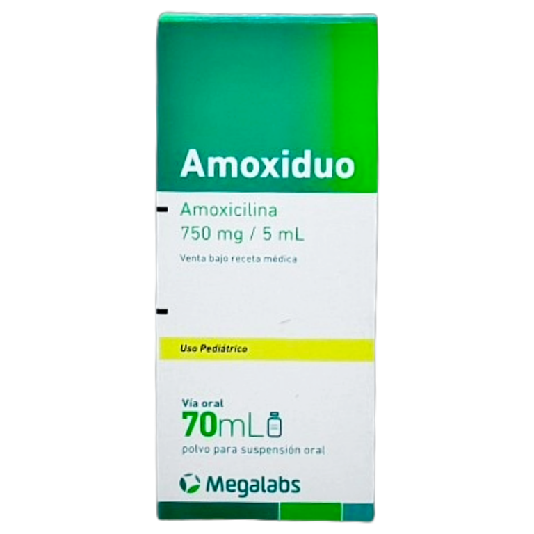 AMOXIDUO 750 MG/ 5 ML SUSP ORAL 70 ML (AMOXICILINA) (MEGALABS)