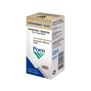 POENTOBRAL PLUS X 5 ML SUSP OFT(DEXAMETASONA 0,1G/TOBRAMICINA0,3G)(POEN)