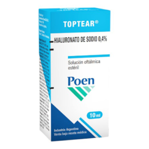 TOPTEAR 4 MG/ML X 10 ML SOL OFT (HIALURONATO DE SODIO) (POEN)