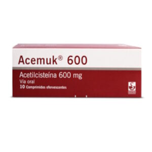 ACEMUK 600MG X 10 COMP EFERV (ACETILCISTEINA)(SIEGFRIED)(TABLETAS)