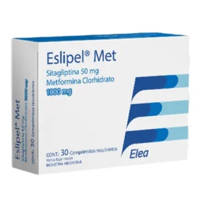 ESLIPEL MET SITAGLIPTINA 50MG-METFORMINA 1000MG X 30 COMP (ELEA)