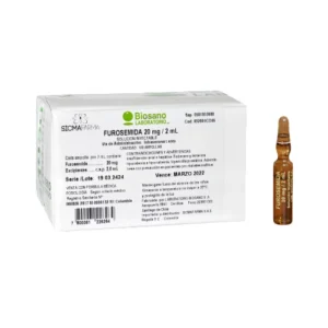 FUROSEMIDA 20MG/2ML  X1 AMP I.V/I.M (BIOSANO)
