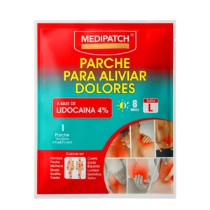 PARCHE PARA ALIVIAR DOLORES CON LIDOCAINA 4% TALLA L X 1 UNID. MEDIPATCH (MISCEL