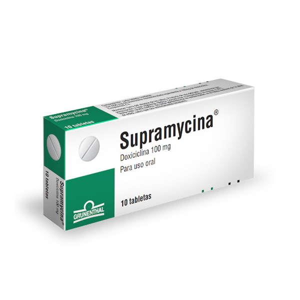 SUPRAMYCINA(DOXICICLINA) 100 MG X 10 TAB (GRUNENTHAL)