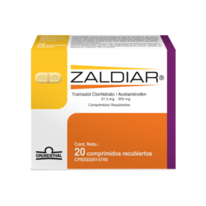 ZALDIAR 325MG X 20 TAB (ACETAM/TRAMADOL)(PSICOTROPICOS)