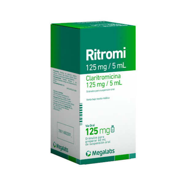 RITROMI 125MG/5ML X 60ML (CLARITROMICINA) (JARABES) (MEGALABS)