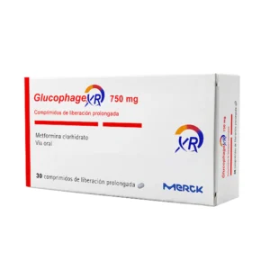 GLUCOPHAGE XR 750MG X 30 COMP (METFORMINA)(MERCK)