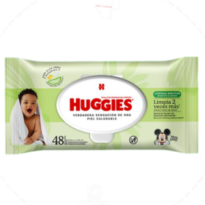 TOALLAS HUGGIES HUMEDAS ALOE VERA Y VIT E X 48UND