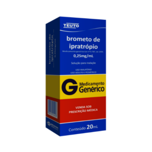BROMETO DE IPRATROPIO 0,25 MG / ML X 20 ML SOL INH ADU PED (TEUTO)