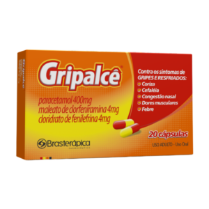 GRIPALCE X 20 CAP (PARACETAMOL/CLORFENIRAMINA/FENILEFRINA) (BRASTERAPICA)