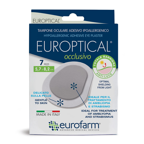 APOSITO OCULAR 5,7 X8,2 CM X 1 UNID (EUROPTICAL) (EUROFARM)