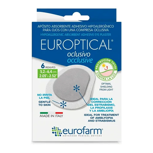 APOSITO OCULAR 5,2 X 6,4CM X 1 UNI (EUROPTICAL) (AEROFARM)