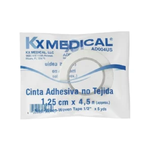 ADHESIVO NO TEJIDO 1/2 X 5 YDS (1,25CM X 4,5M)(MICROPORE) (KX MEDICAL)
