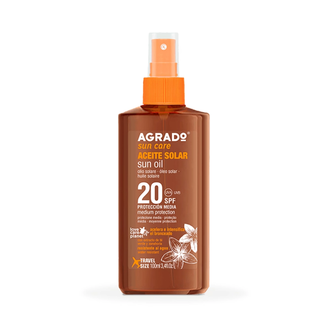 ACEITE SOLAR 20 SPF X 100ML  (AGRADO)
