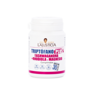 TRIPTOFANO PLUS – ASHWAGANDHA – RHODIOLA Y MAGNESIO X 30 COMP LA JUSTICIA (FELIU