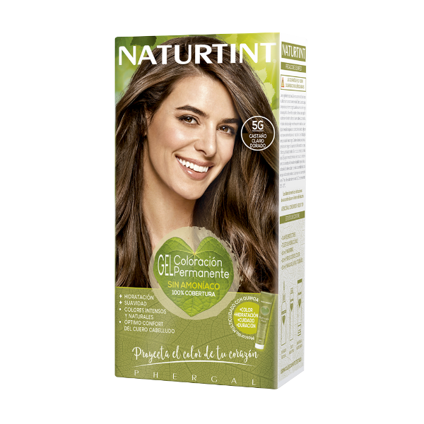 KIT DE TINTE COLOR 5N CASTAÑO CLARO X 170 ML (NATURTINT)