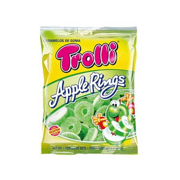 GOMITAS TROLLI APPLE RINGS 100 GR( SIN GLUTEN)