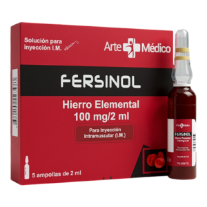 FERSINOL HIERRO ELEMENTAL 100MG/2ML X 1 AMP (ARTE MEDICO)(AMPOLLAS)