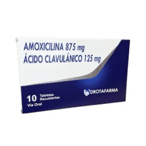 AMOXICILINA + AC CLAVULANICO 875 MG / 125 MG X 10 TAB (DROTAFARMA)