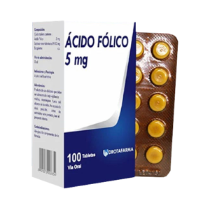 ACIDO FOLICO 5 X 10 TAB (DROTAFARMA)